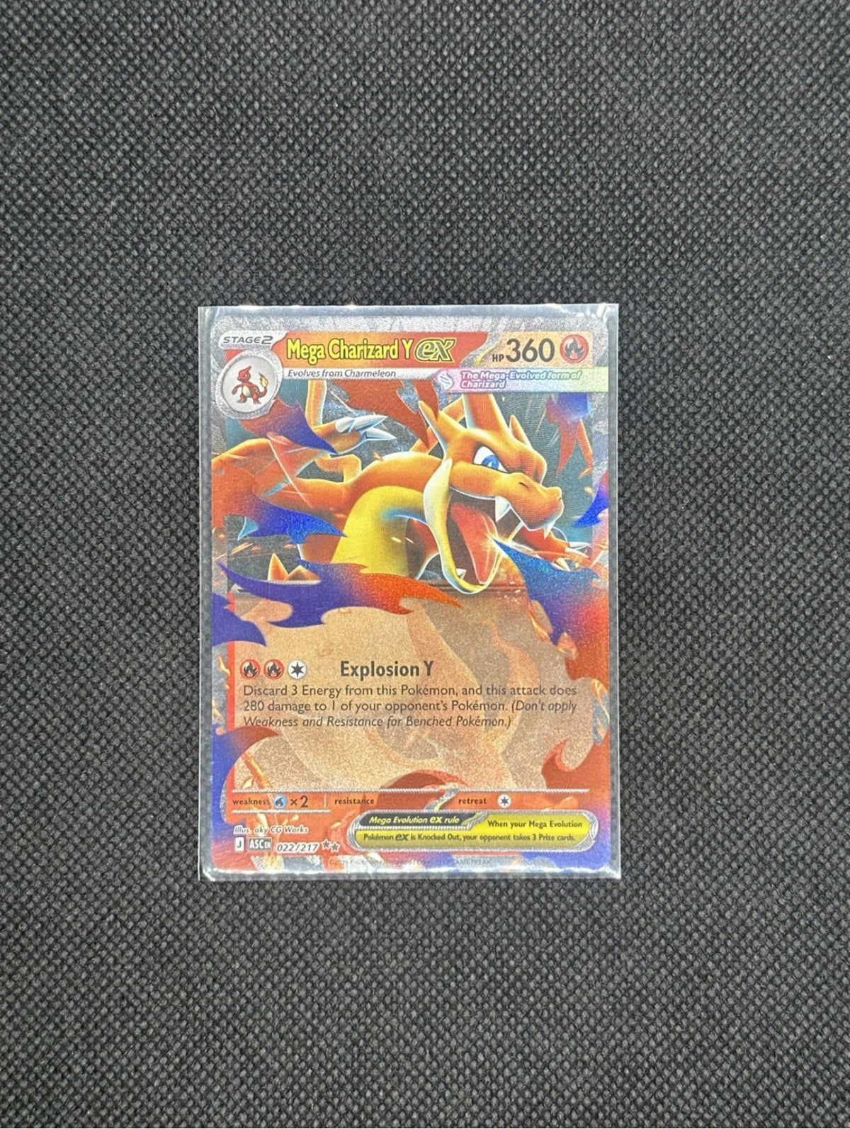 Mega Charizard Y ex 022/217 Double Rare Ascended Heroes Pokemon Holo
Near Mint